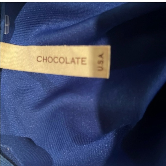 Chocolate blue romper with butterfly 🦋 detail - Picture 8 of 9